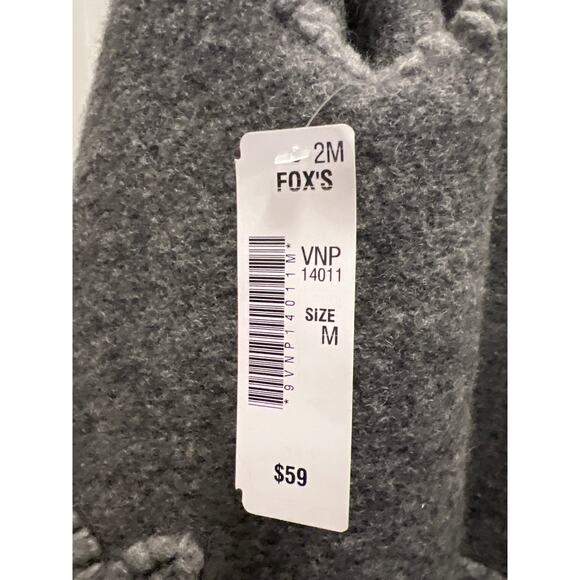 NWT Vintage Concept Women’s Floral Waterfall Cardigan Sweater Vest Size L Gray - Picture 6 of 9